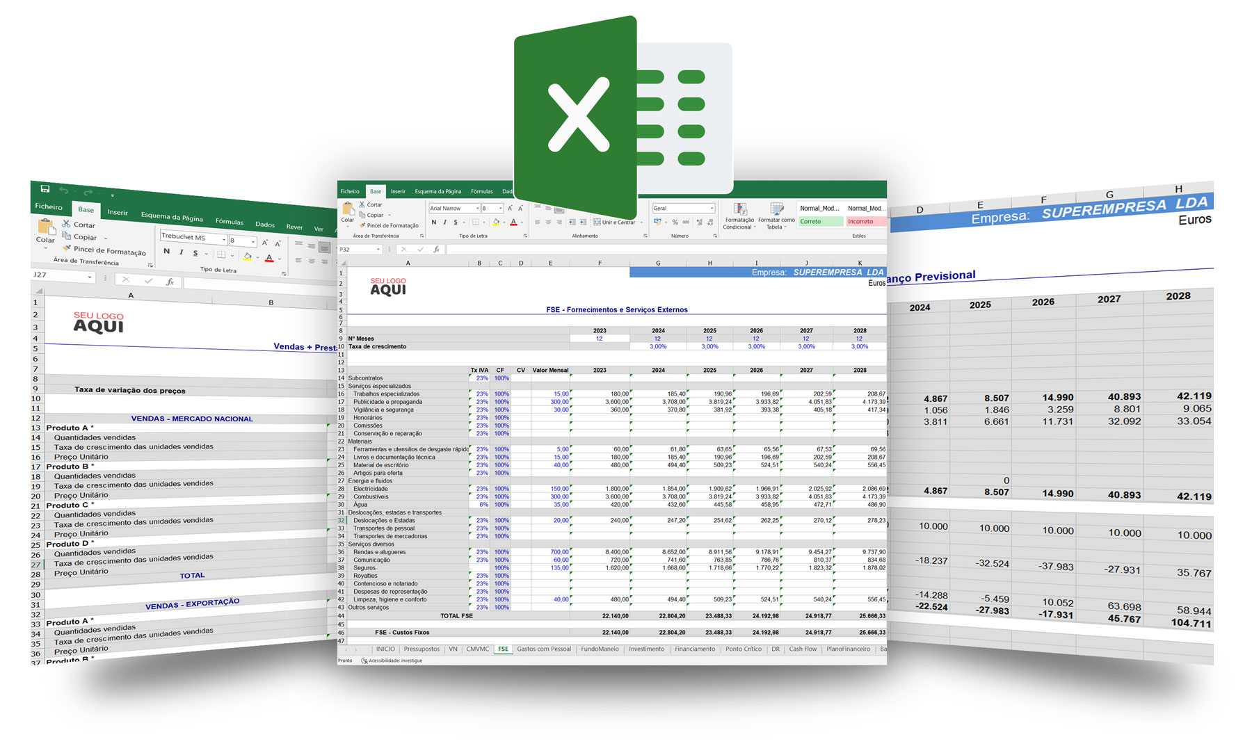 Plano financeiro excel